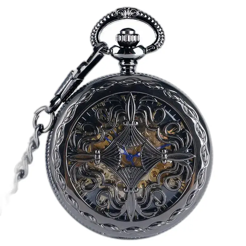 Mystic Hearth Automatisk lommeur Sort
