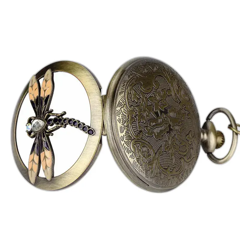 Moderne Chic Dragonfly Bronze Lommeur