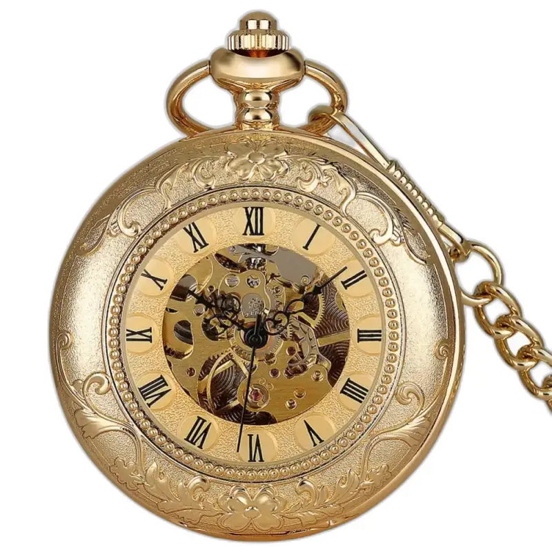 Golden Memory Luxe lommeur med en raffineret guldskive