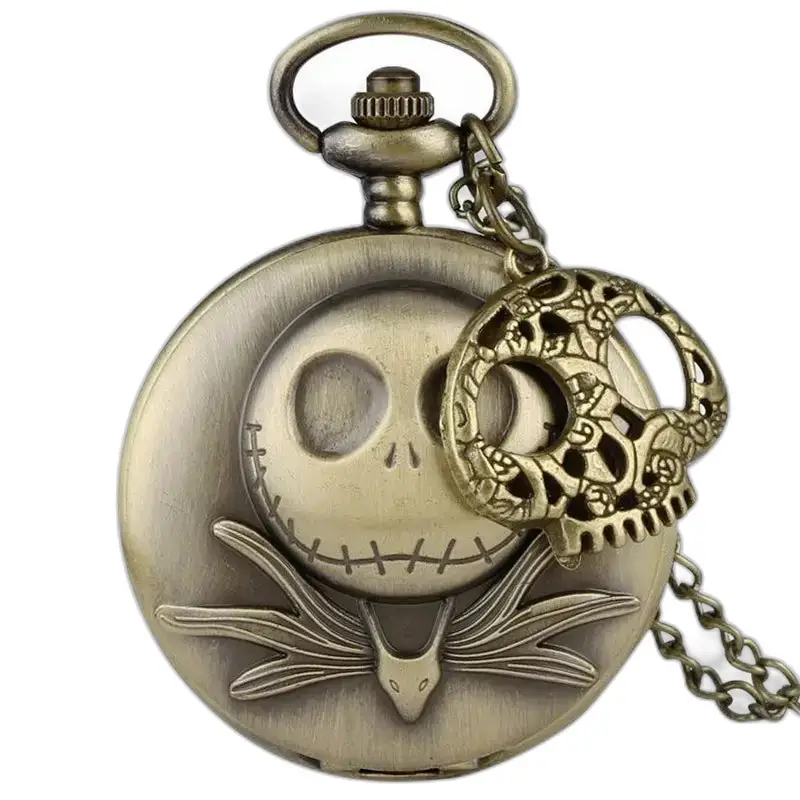 Vintage lommeur med Jack Skellington-design, Nightmare Before Christmas-tema