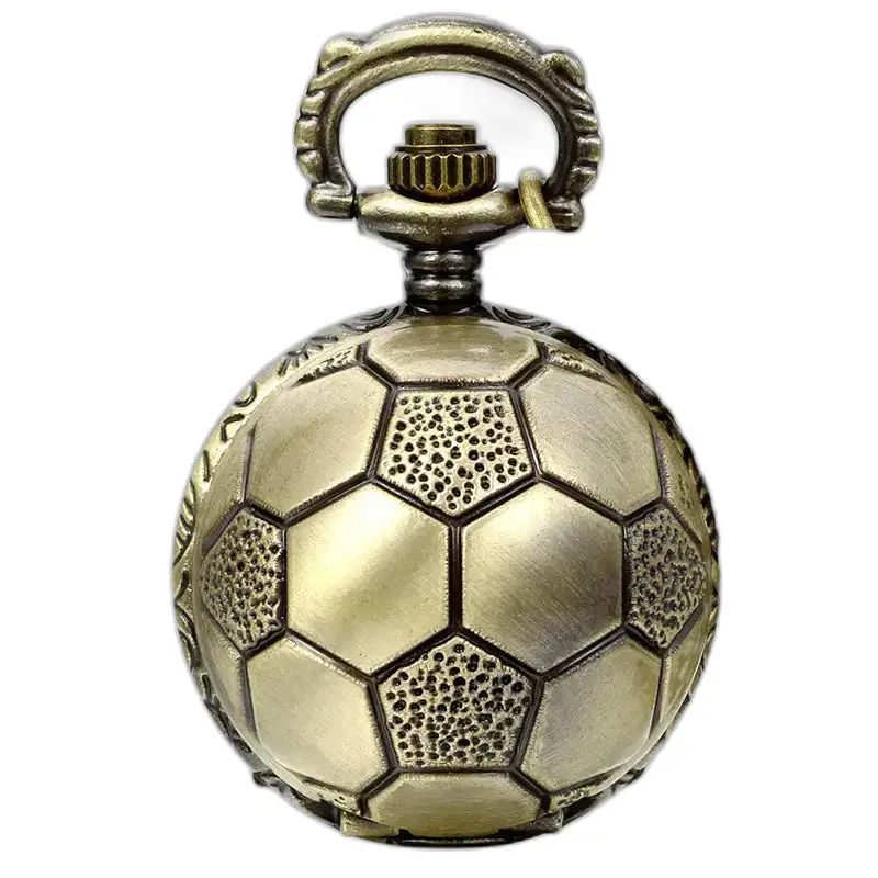 Vintage fodbold bronze halskæde ur med en raffineret fodbold