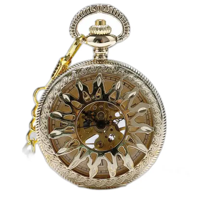 Luksus diamant lommeur med blændende guld diamant design