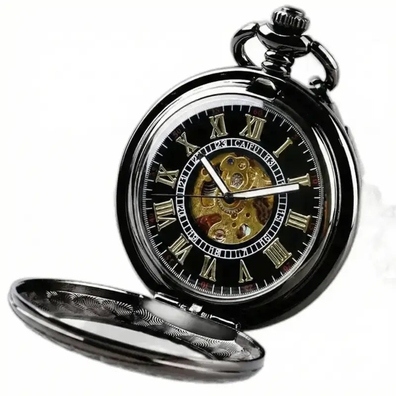 Automatisk Halvjæger Vintage Lommehuhr Charm