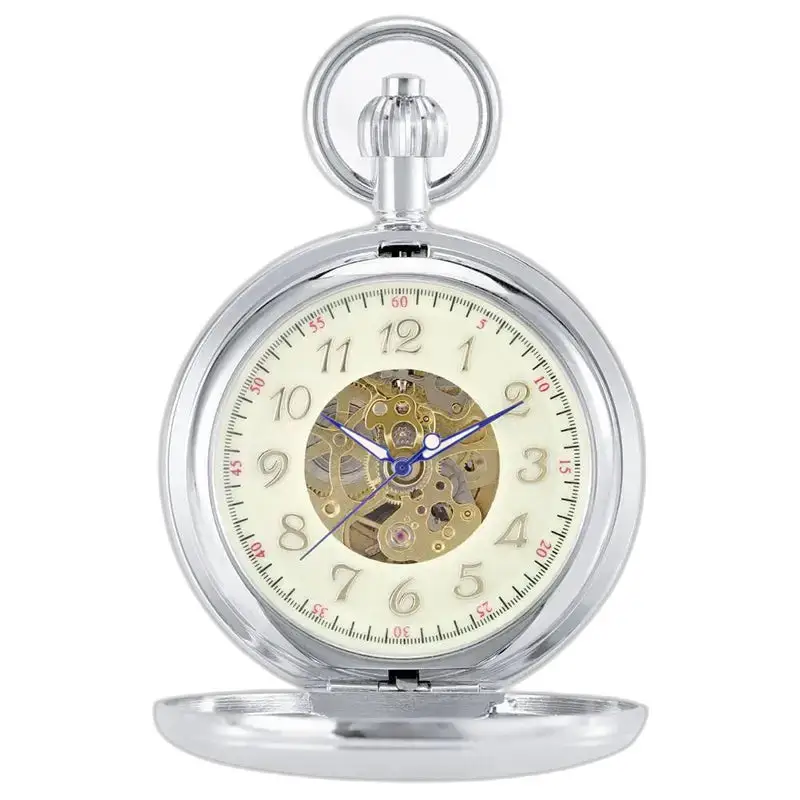 Montre à Gousset Automatique Argent Chic