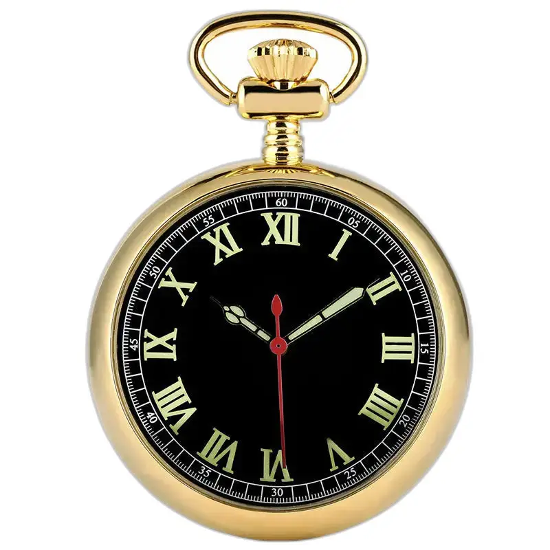 Montre à Gousset Automatique Lumineuse Moderne - Or
