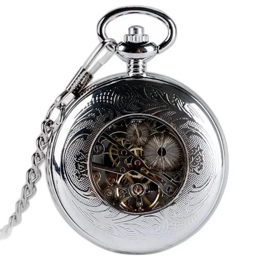 Royal Silver Lommeur Chic Hunter Case med elegant mekanisme
