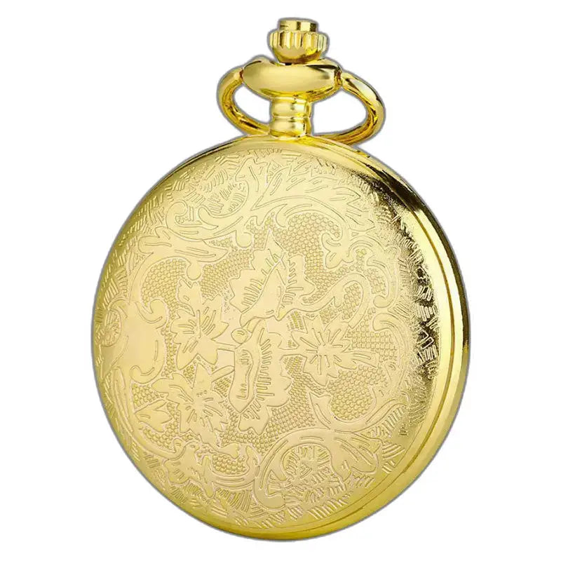 Montre de Poche Quartz Papillon Or Classique avec un design élégant et raffiné